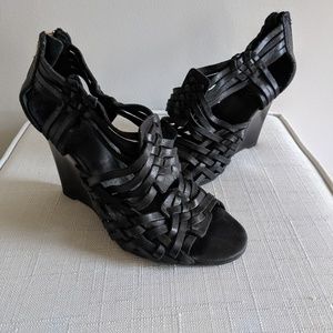 Tory Burch Tevray Huarache Wedge Sandals